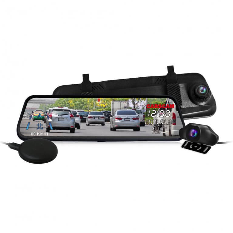 GS9400 GPS測速全螢幕觸控雙1080P後視鏡行車記錄器