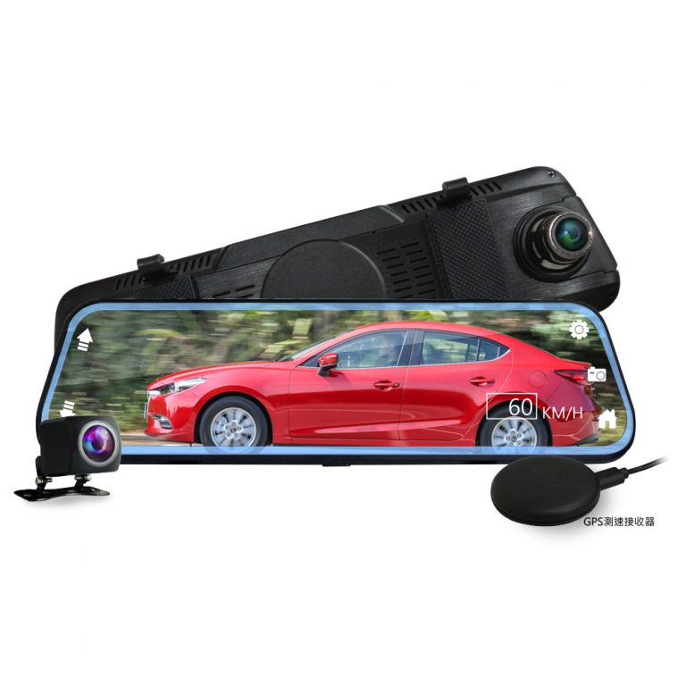 GS9300 GPS測速全螢幕觸控雙1080P後視鏡行車記錄器