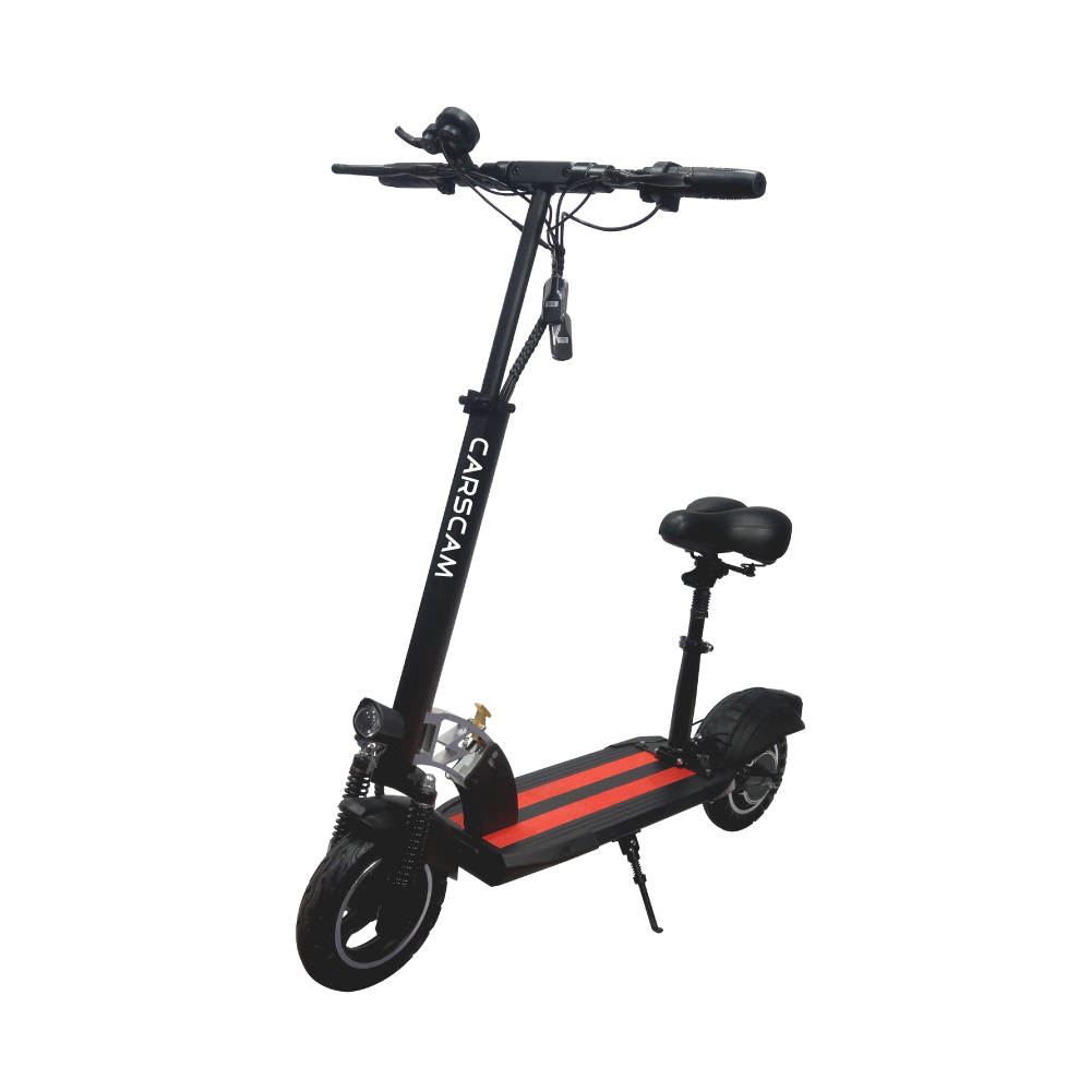 CARSCAM F11 10吋48V鋰電800W前後避震電動摺疊滑板車(贈座椅)